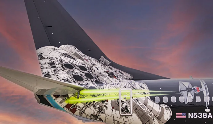 Над США летает самолёт с дизайном «Звёздных войн»