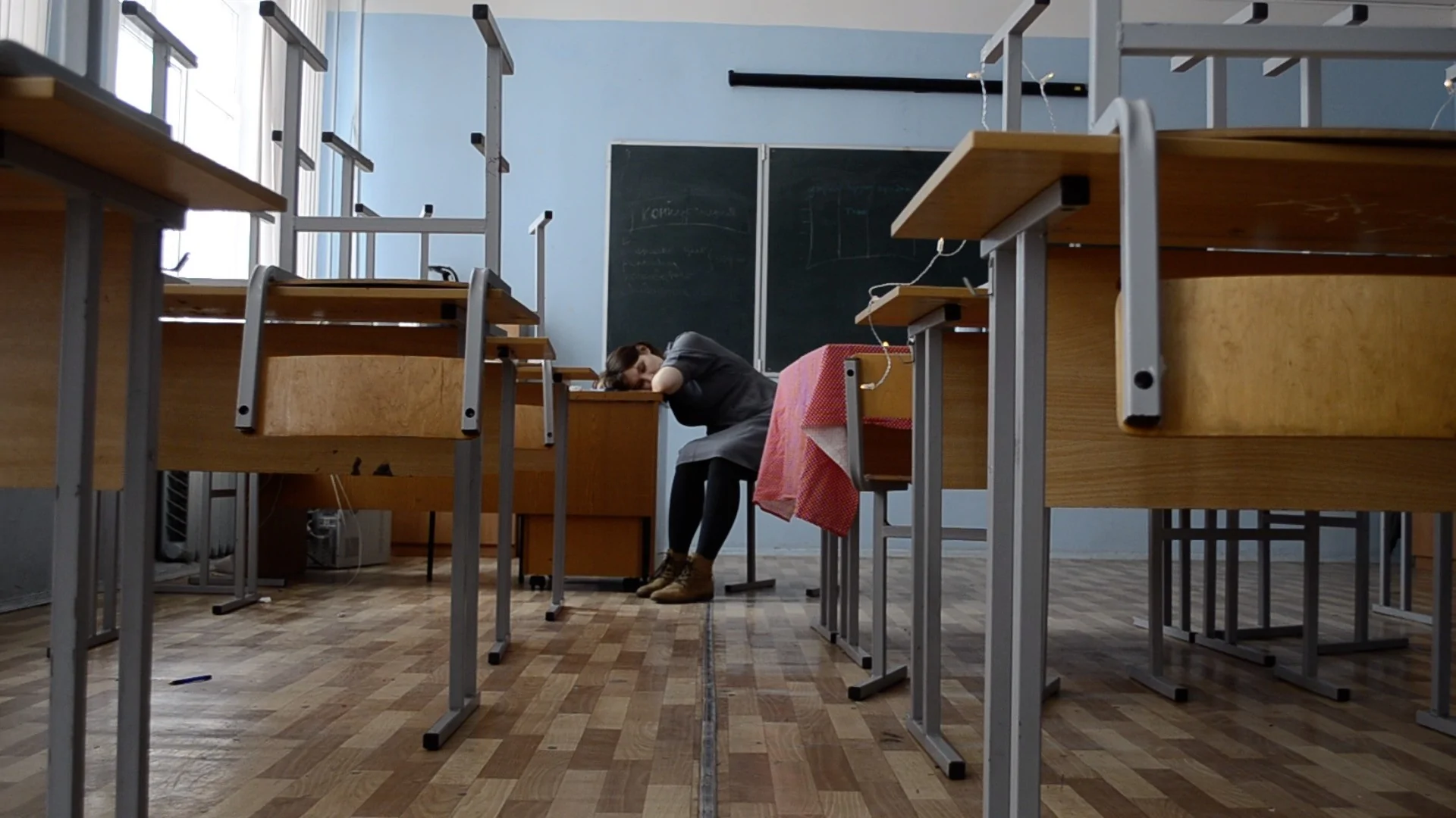 кадр из фильма «Катя и Вася идут в школу»