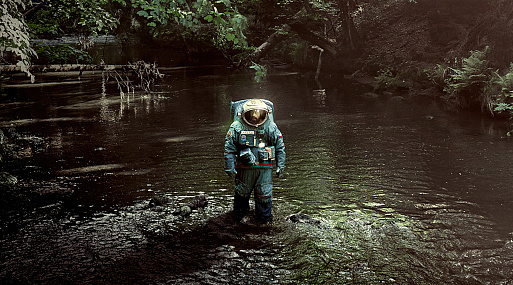 Первый постер фильма «Космонавт»