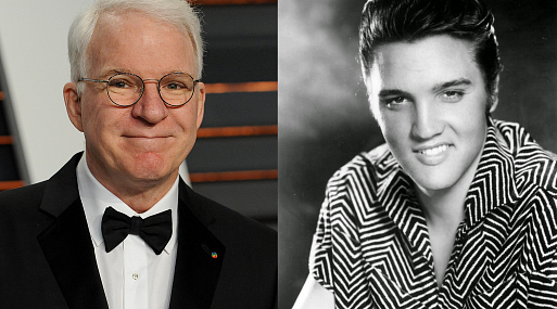 Шутки, пули, три ствола: Стив Мартин рассказал о первой встрече с Элвисом Пресли