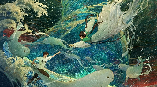 Трейлер анимационного фэнтези «Фея и белый кит»