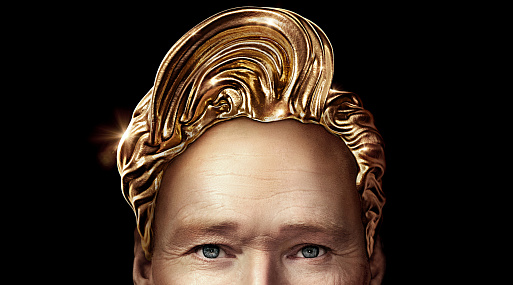 Конан О’Брайен сверкает шевелюрой на постере предстоящего «Оскара»