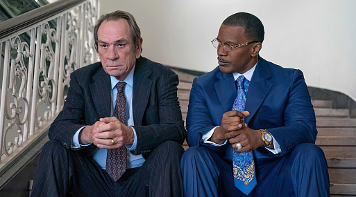 Джейми Фокс и Томми Ли Джонс в трейлере фильма «Погребение»