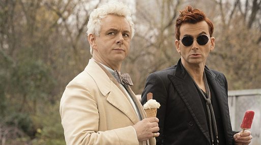 Кроули и Азирафаэль — в новом отрывке 2 сезона «Благих знамений»