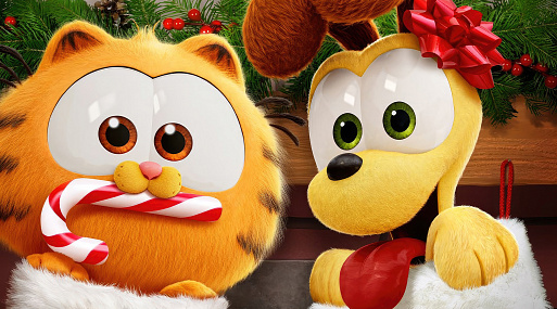 Рождественский постер мультфильма «Гарфилд»