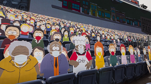 Жители Южного парка посетили футбольный матч в Денвере