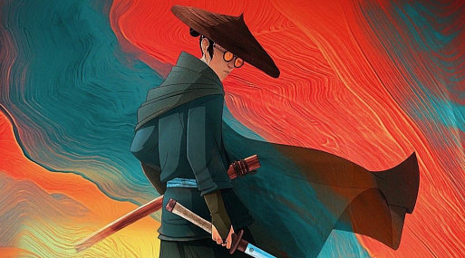 Первый постер анимационного сериала «Голубоглазый самурай»