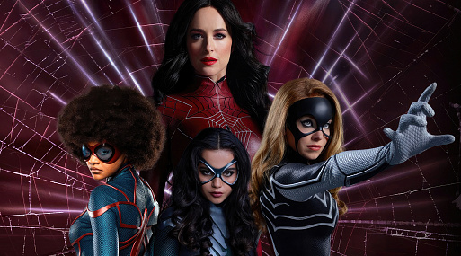 Персонажные постеры кинокомикса «Мадам паутина»