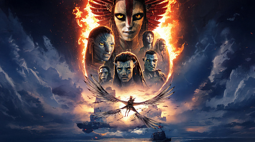 Напряжённая погоня в первом фрагменте блокбастера «Аватар: Пламя и пепел»