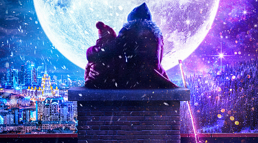 Светлана Ходченкова на постере и кадрах сказки «Яга на нашу голову»