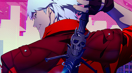 Данте на первом постере аниме Devil May Cry