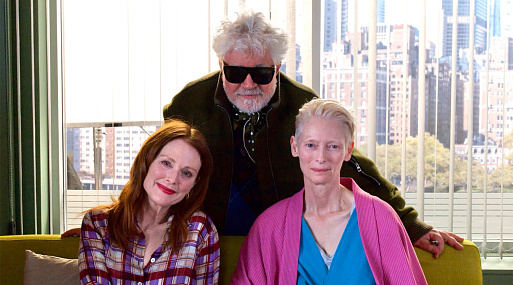 Фото со съёмок англоязычного дебюта Педро Альмодовара