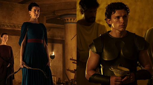 Первый взгляд на Энн Хэтэуэй и Тома Холланда в «Одиссее» Кристофера Нолана