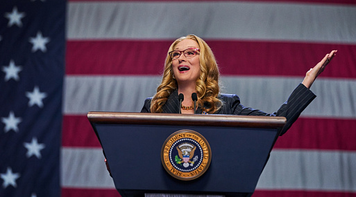 Видео: Мэрил Стрип сымпровизировала 20 телефонных звонков в драмеди «Не смотрите наверх»