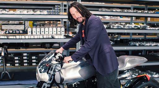 Киану Ривз в трейлере мотошоу Visionaries