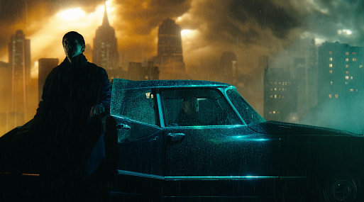 Адам Драйвер выходит на край высотки в завораживающем фрагменте «Мегалополиса»