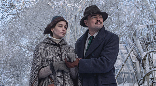 Дженнифер Лоуренс и Леонардо ДиКаприо на первом кадре фильма «Что происходит ночью» Мартина Скорсезе