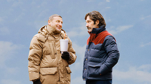 Пол Радд и Тим Робинсон на постере комедии «Дружба»