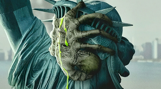 Лицехват закрепился на Статуе Свободы на новом постере сериала «Чужой: Земля»