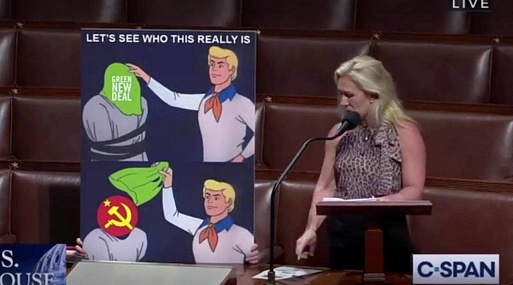 Конгрессвумен использовала в презентации мем из мультсериала про Скуби-Ду