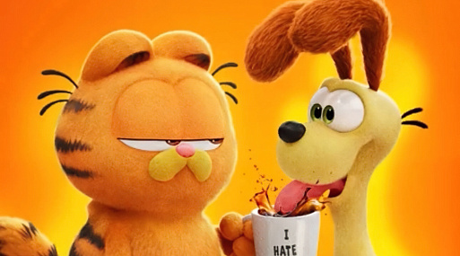 Рыжий кот «Гарфилд» на новом постере грядущего фильма