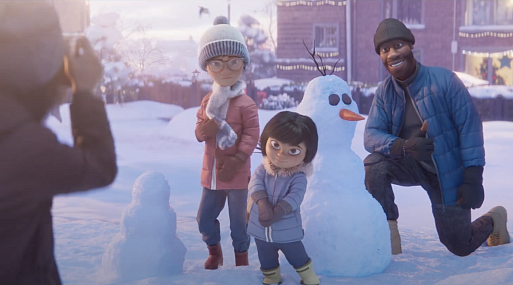 Отчим пытается подружиться с детьми: первый рождественский ролик Disney