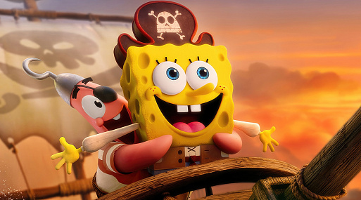 Губка Боб и Патрик пародируют «Титаник» на новом постере «В поисках квадратных штанов»