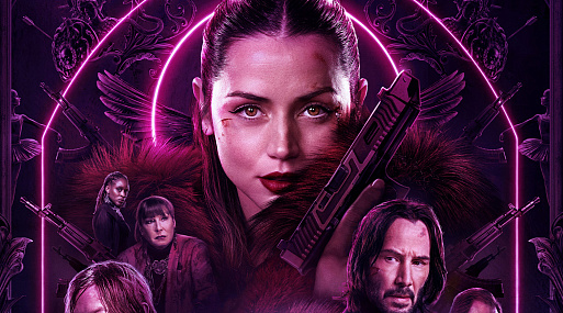 Ана де Армас и Киану Ривз на стильном постере «Балерины»