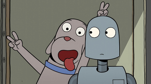 Одинокий пёс заводит друга в трейлере мультфильма «Мечты робота»