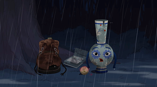 Ненужные вещи в поисках рая: постер мультфильма «На выброс»