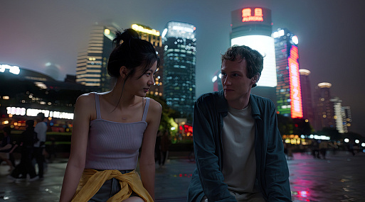 Илья Маланин снимает кино в Шанхае