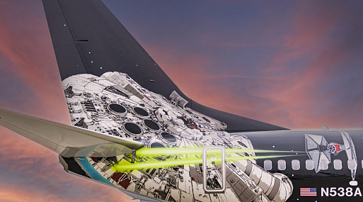 Над США летает самолёт с дизайном «Звёздных войн»