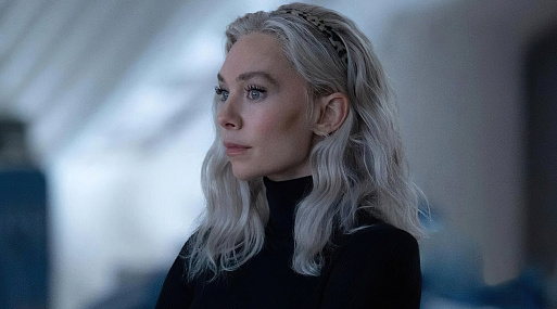 Ванесса Кирби на новом кадре «Фантастической четвёрки: Первые шаги»