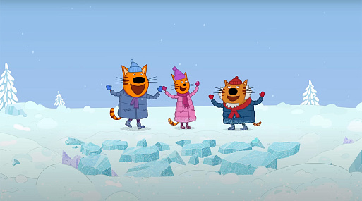 Коржик, Карамелька и Компот готовятся к Новому году в трейлере мультфильма «Три кота. Зимние каникулы»