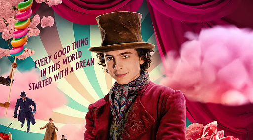 Тимоти Шаламе на новом постере фильма «Вонка»