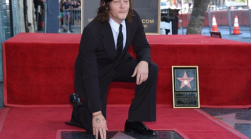 Норман Ридус из «Ходячих мертвецов» удостоился звезды на «Аллее славы»